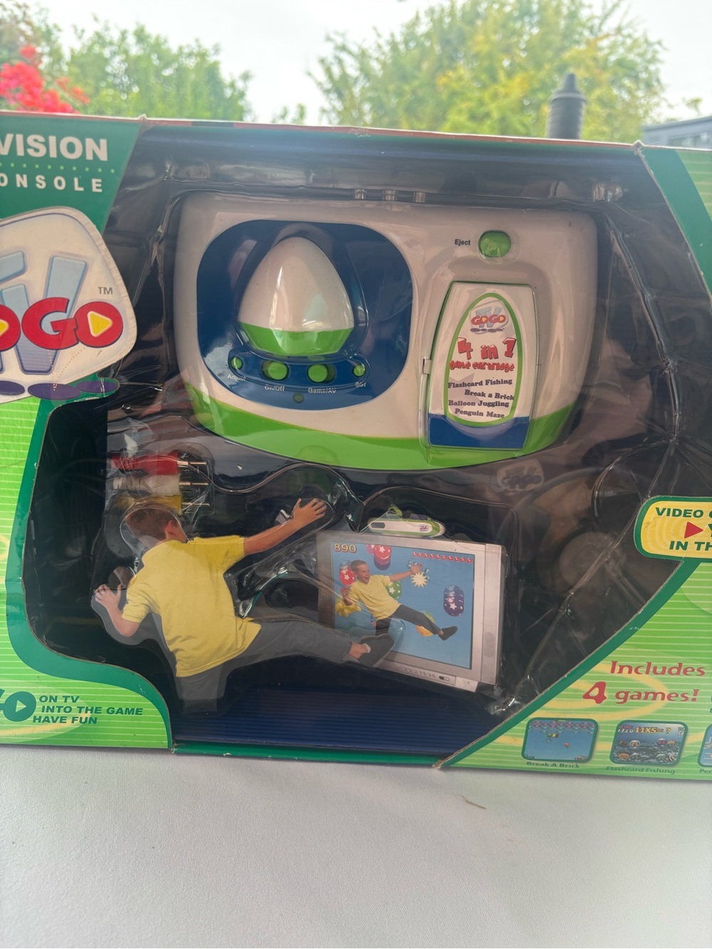 GOGO Green & White TV Motion Video Game Console